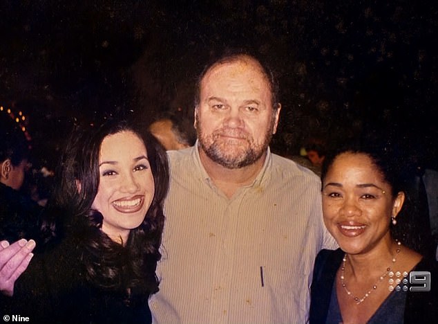 Thomas and Meghan's mother Doria Ragland (pictured all together) had divorced when Meghan was six, but they raised her together, with the future duchess often seen around the sets he worked on