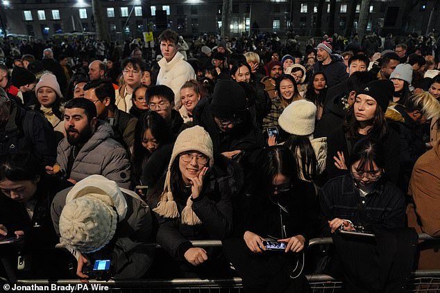 LONDON: People on London's Embankment waiting for the start of the fireworks display