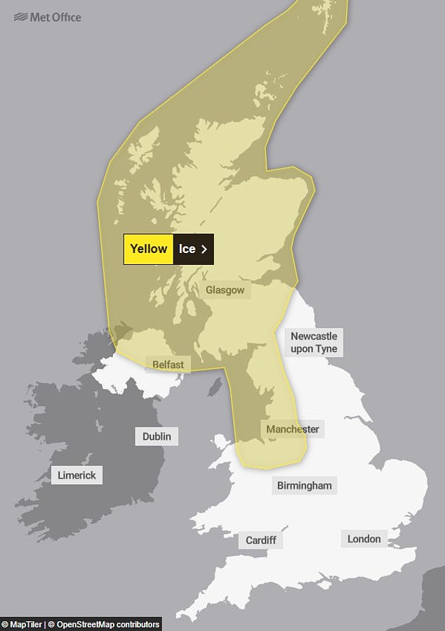 TODAY: An ice warning is in place for northern areas until 10am today