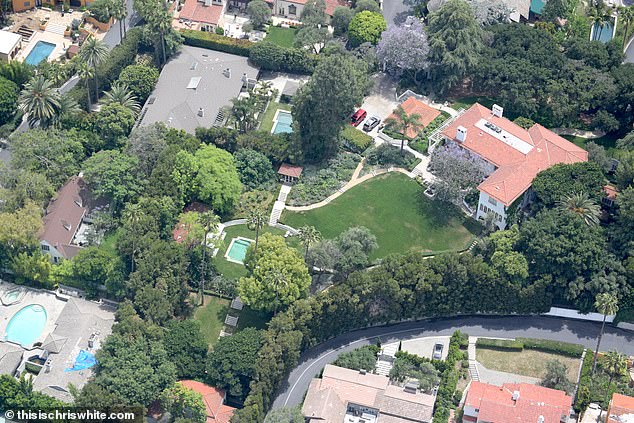 Brad loaned Angelina $8 million to buy the Cecil B Demille estate, in Loz Feliz, California (seen here) in 2017. The home was purchased for $25 million