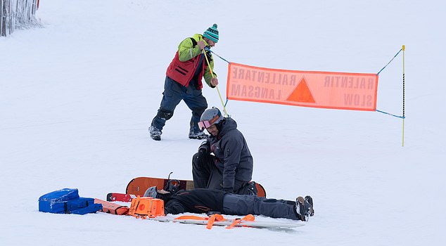 However, one young person was badly injured while skiing and had to be taken away by Air Ambulance earlier today