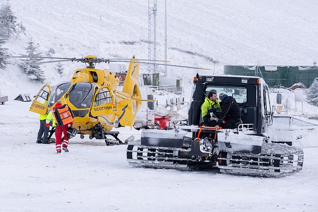 Lecht Ski Centre in Aberdeenshire, Sco​tland has also had some snow, meaning keen skiers have heard to the slopes.