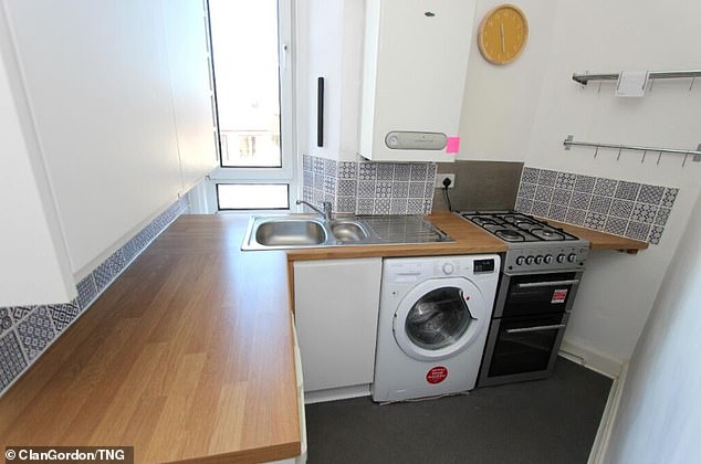 The flat has a kitchen, living room and separate dining room and is well-located in Edinburgh