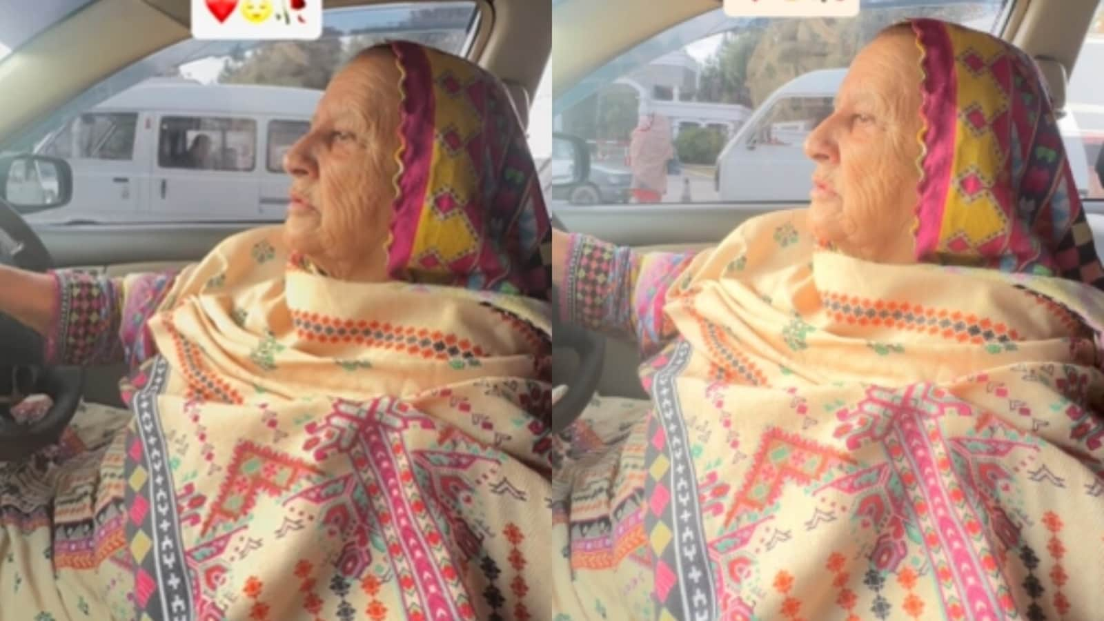 Pakistani man captures his elderly mother driving smoothly through a busy road: 'Confidence knows no age' | Trending