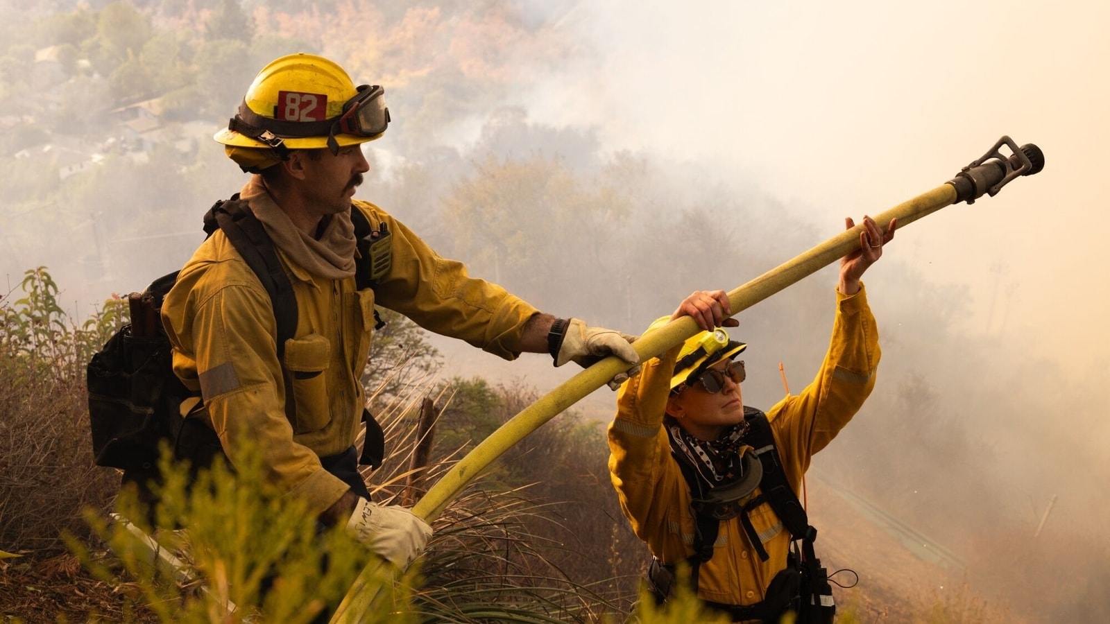 Los Angeles: Firefighters rush to battle flames before strong winds return | World News