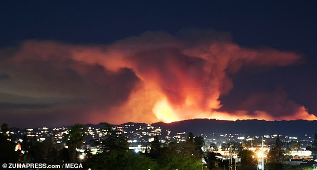 Californians in Mandeville Canyon and Brentwood are trying to flee to safety as the Palisades Fire has begun engulfing several celebrity-owned million dollar homes