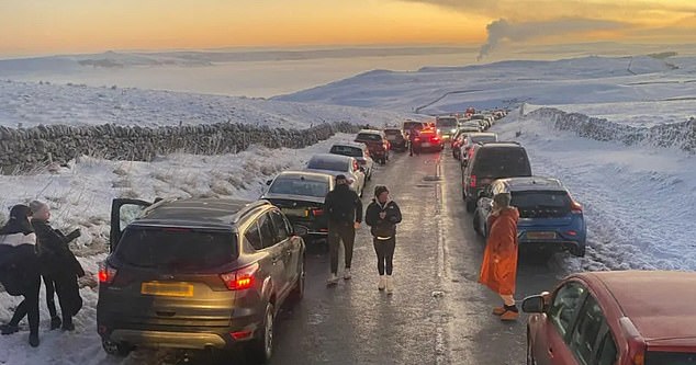 The highways authority urged drivers to 'not add to the problems' as temperatures in the UK plunged to -17C