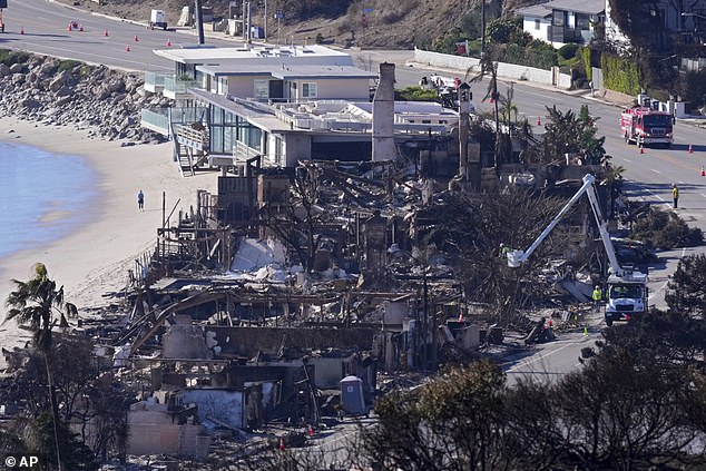 Los Angeles County Fire Chief Anthony Marrone said authorities won't consider allowing displaced residents to return home until after that warning has been lifted