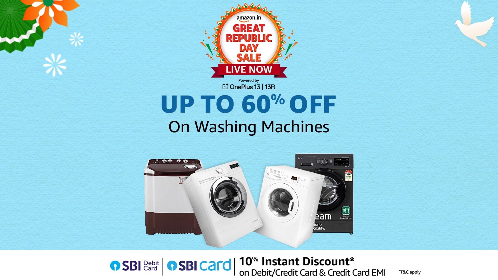 Amazon Great Republic Day sale ends tonight: Up to 40% off on premium washing machines from brands like Samsung, LG