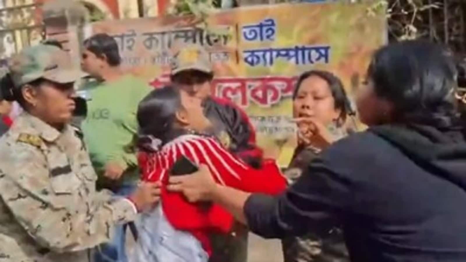 Bengal hospital tragedy: Scuffle erupts as SFI protests death of pregnant woman from ‘expired Saline’