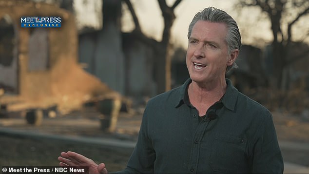 Governor Gavin Newsom sat down with NBC's Meet The Press to address how he's handling the wildfire crisis in California so far