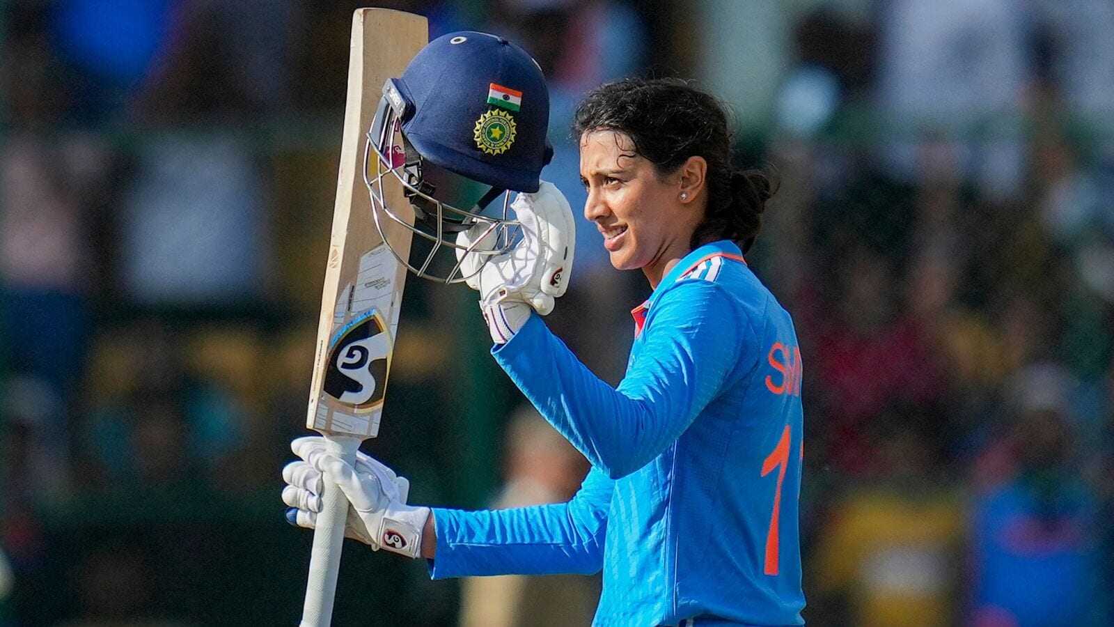 Smriti Mandhana completed her hundred against Ireland in the 3rd ODI in just 70 balls. 