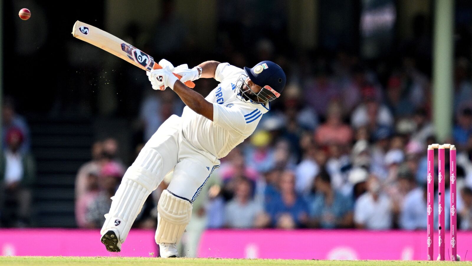 India's Rishabh Pant in action on Day 2 of the fifth Test between India and Australia at Sydney. Dan Himbrechts/AAP Image via REUTERS 