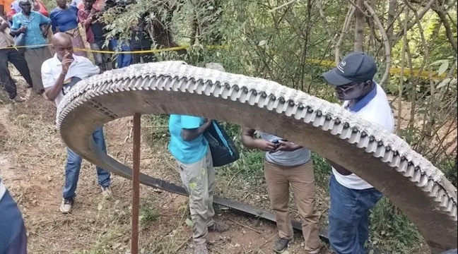 Massive piece of space debris falls on remote village in Kenya - National