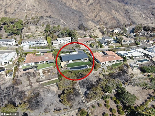 Matthew Perry 's old $8.55million mansion has survived the Pacific Palisades fire as the devastation in LA continues. The Friends star tragically died at the property in October 2023