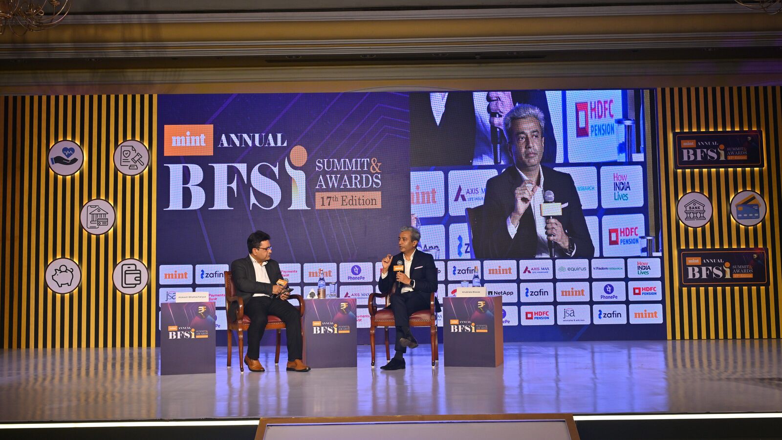 Anubrata Biswas, managing director and chief executive of Airtel Payments Bank during a fireside chat at the Mint BFSI Summit.