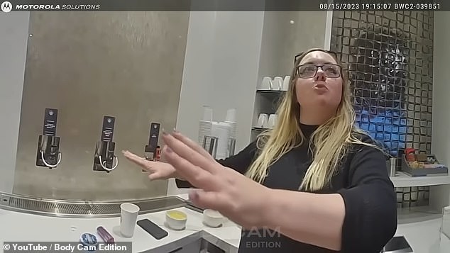 Shocking bodycam footage captured the moment Rachel Jackson flew into a frenzy and fought with cops in an airport meltdown