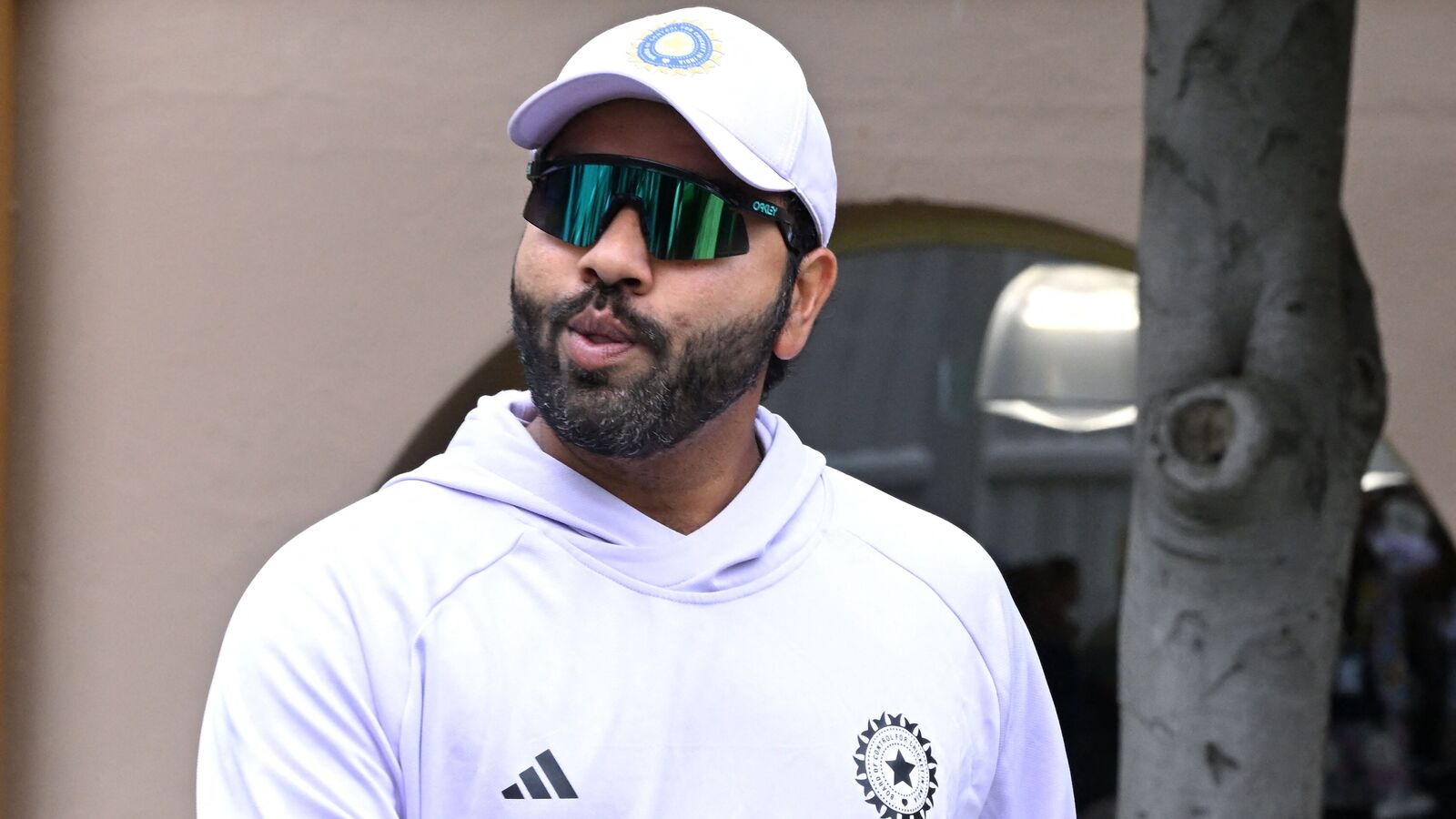 India's Rohit Sharma walks towards the nets during a practice session ahead of the fifth Test against Australia in Sydney.