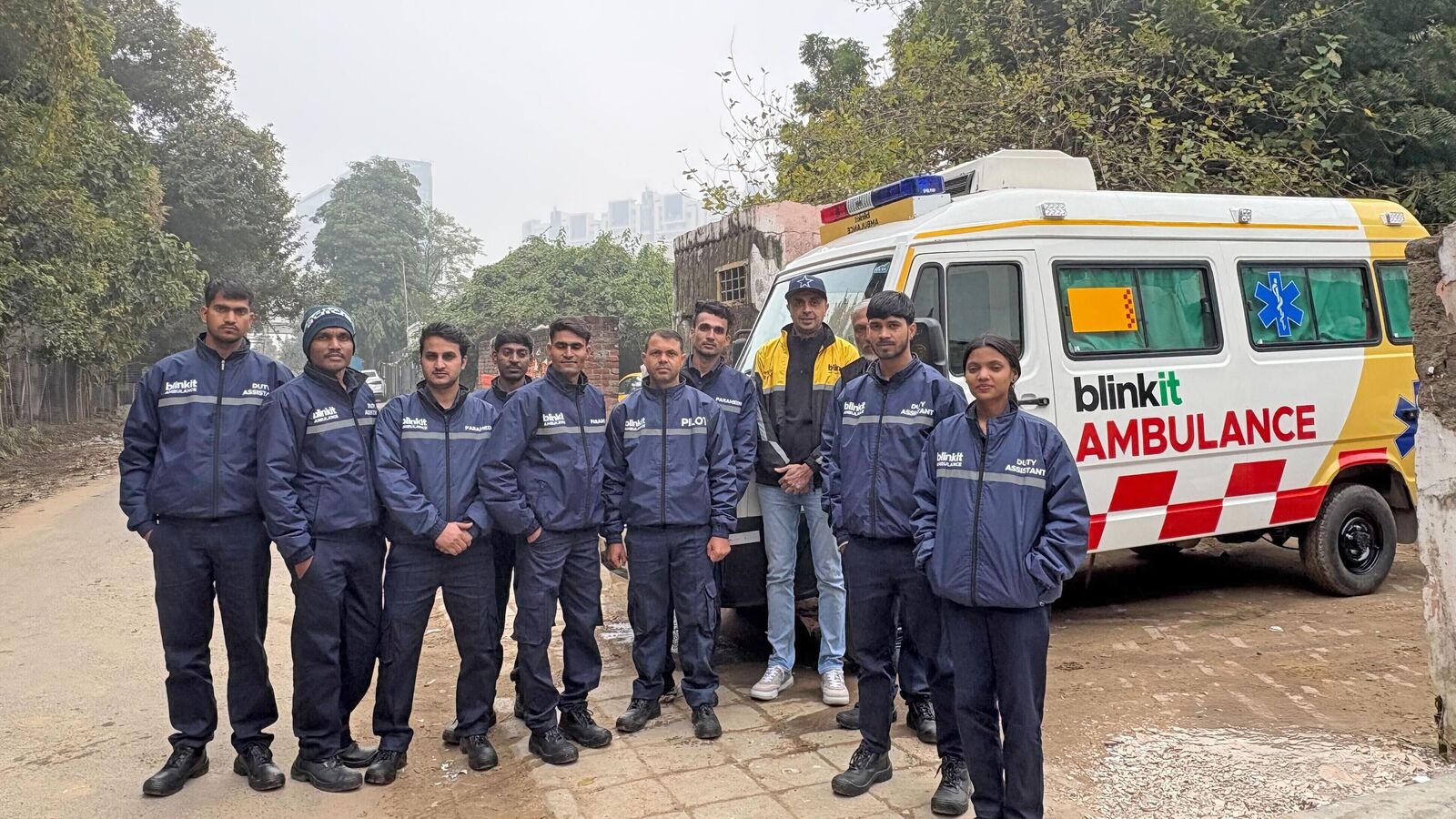 Blinkit launched its new 10-minute ambulance service in Gurugram on January 2.