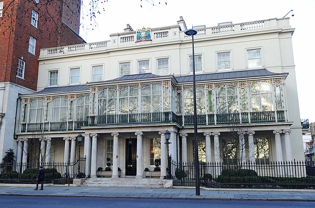 Sheikh Hamad bin Abdullah's $400m Mayfair home, Dudley House, (pictured) is reportedly Britain's most expensive private residence