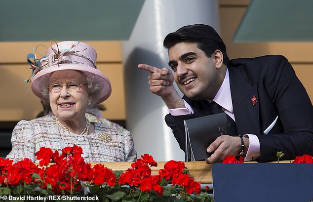 Hamad bin Abdullah Al-Thani has close ties to British royalty. He is seen here with the late Queen Elizabeth II in 2013