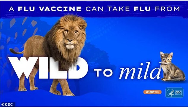 The CDC has scrubbed its successful 'Wild to Mild' flu vaccine campaign, an analogy for how the shot 'tames' a potentially severe illness