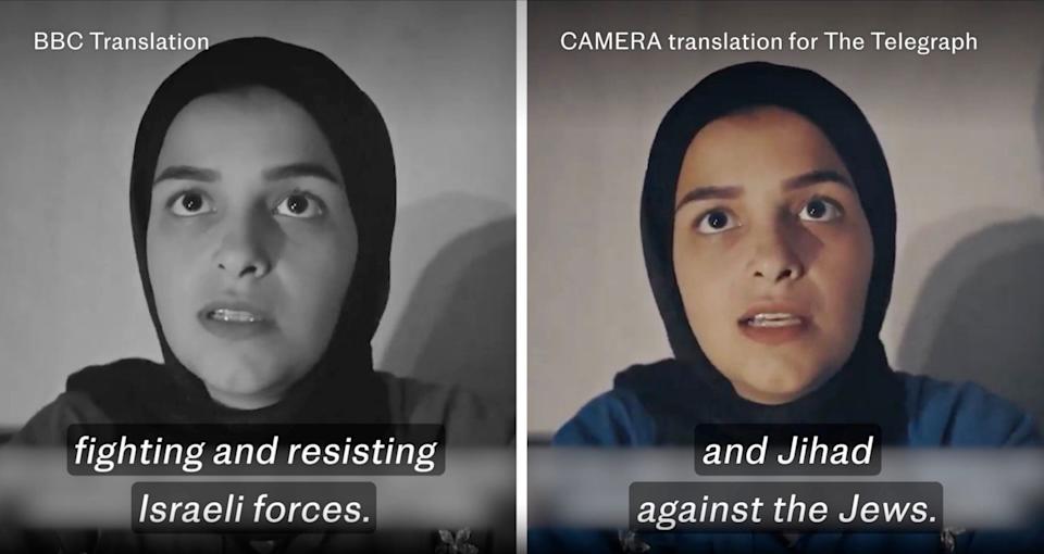 Translations of dialogue in Gaza: How to Survive a Warzone