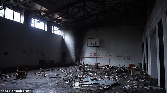 A hall inside the church in Watford which was purchased by Ar-Rahmah Trust last December