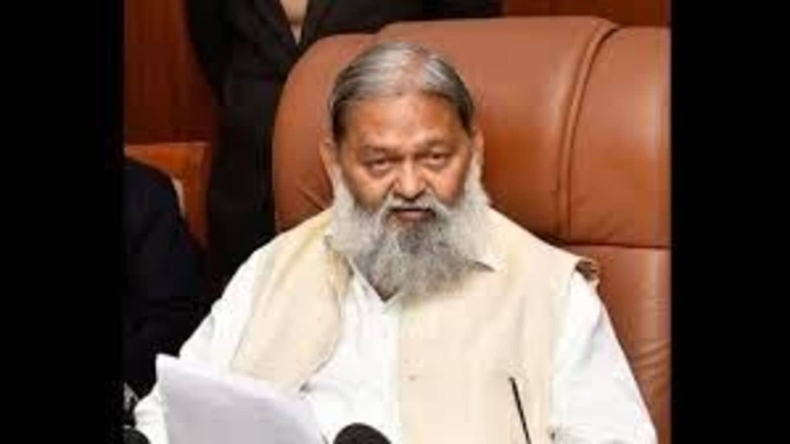 Haryana energy and transport minister Anil Vij.