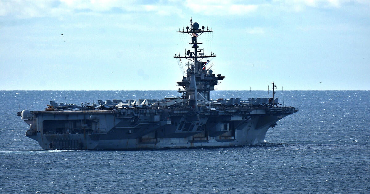 USS Harry S. Truman aircraft carrier collides with merchant vessel in the Mediterranean Sea near Egypt