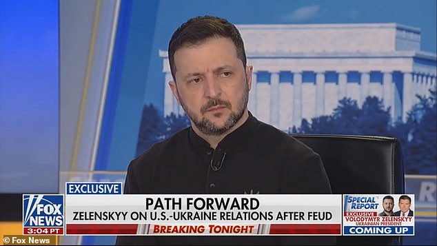 Ukraine President Volodymyr Zelensky refused to apologize in his first major interview since his disaster brawl and public meltdown with Donald Trump and JD Vance