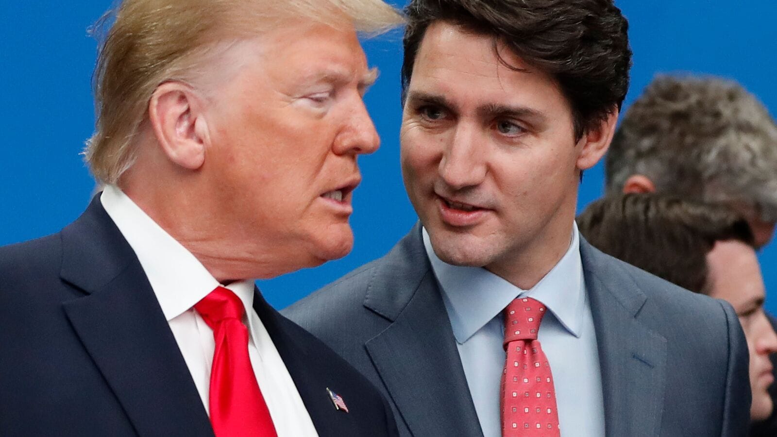 Donald Trump with Canada PM Justin Trudeau