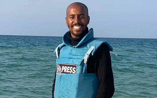 Two cameramen including Hatem Rawagh (pictured) and two other children as well as Abdullah either had links with Hamas or have expressed anti-Semitic or anti-Israeli sentiments