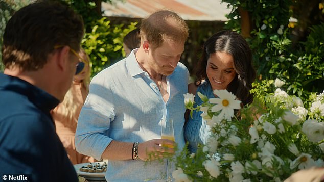 Prince Harry tells his wife Meghan 'well done, you did a great job' in the new Netflix show