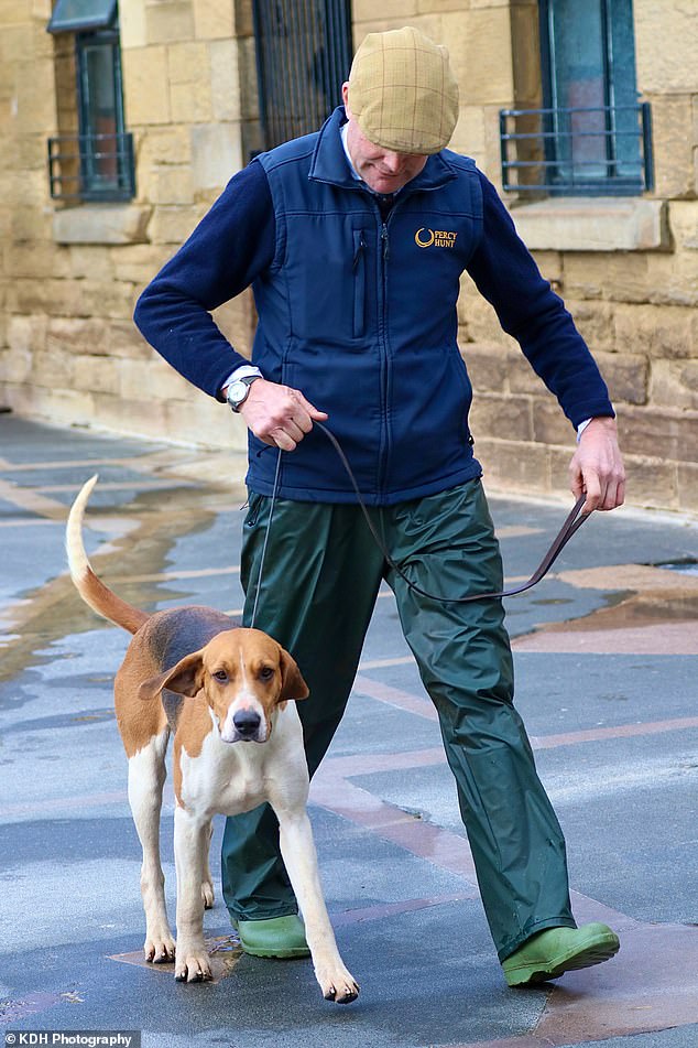 Robert McCarthy looks down proudly at Sparkle in Northumberland