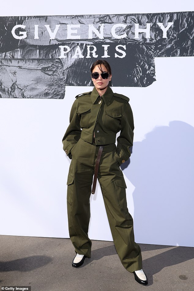 Dune star Souheila Yacoub commanded attention as she arrived in a green trouser and jacket co-ord