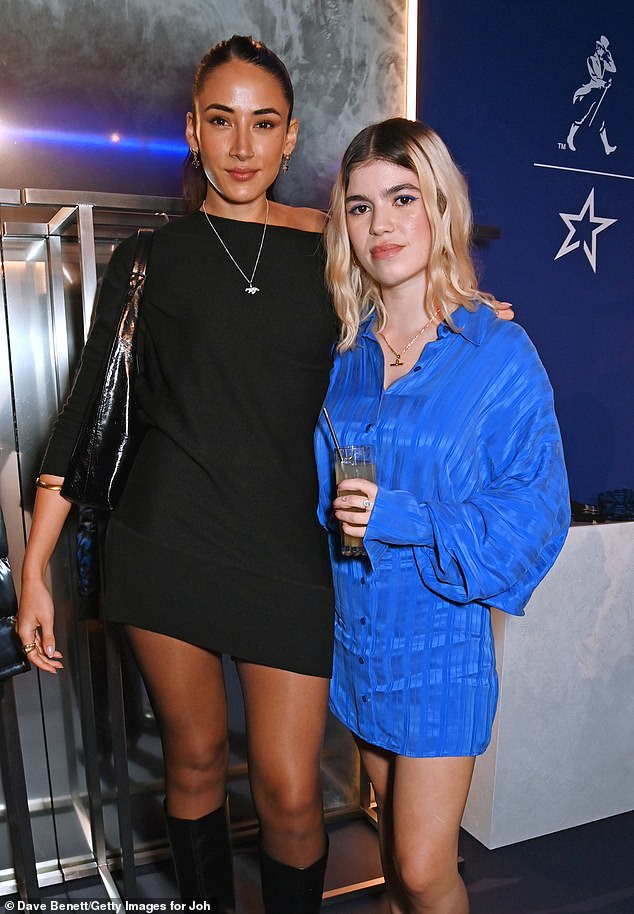 Cora Corre and Molly Moorish-Gallagher attend the launch of the Johnnie Walker Blue Label Ice Chalet at Selfridges