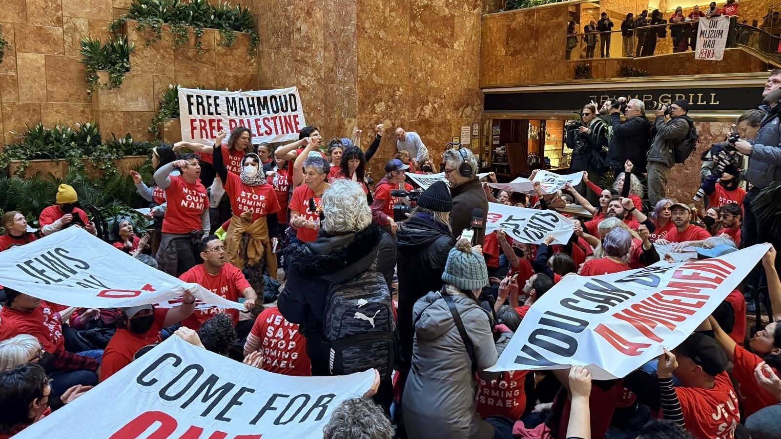 Trump Tower swarmed by anti-ICE, pro-Hamas protestors against Mahmoud Khalil's arrest; MTG issues stern warning