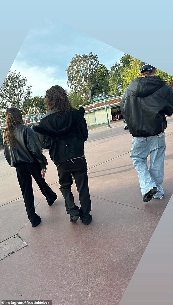 Justin also shared other random snaps, including one from his trip to Disneyland on Sunday