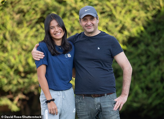 The former US champion, pictured with her father Ian, has urged that it has never been her philosophy to chop and change coaches, describing herself as a 'very loyal person'