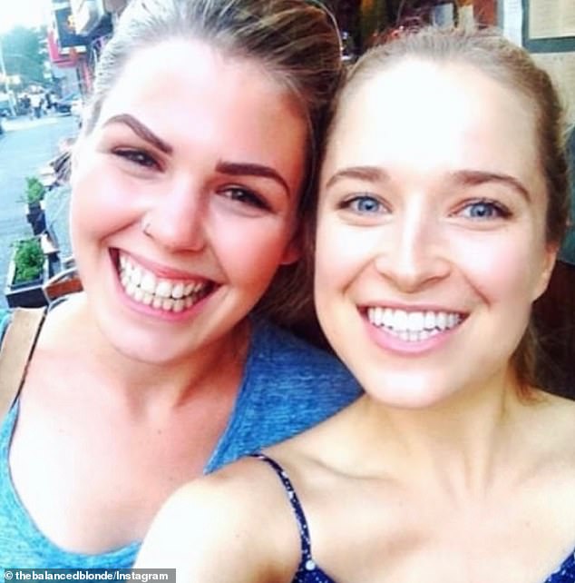 Jordan Younger had no idea she was to feature in the hit Netflix show about Belle Gibson (pictured together in real life) after the pair met in New York