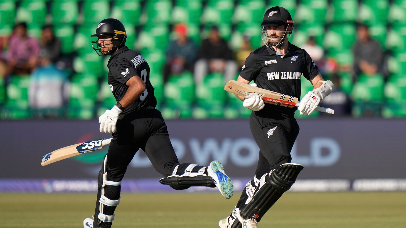 New Zealand's Kane Williamson (R) and Rachin Ravindra have been pivotal for New Zealand in Champions Trophy 2025. 