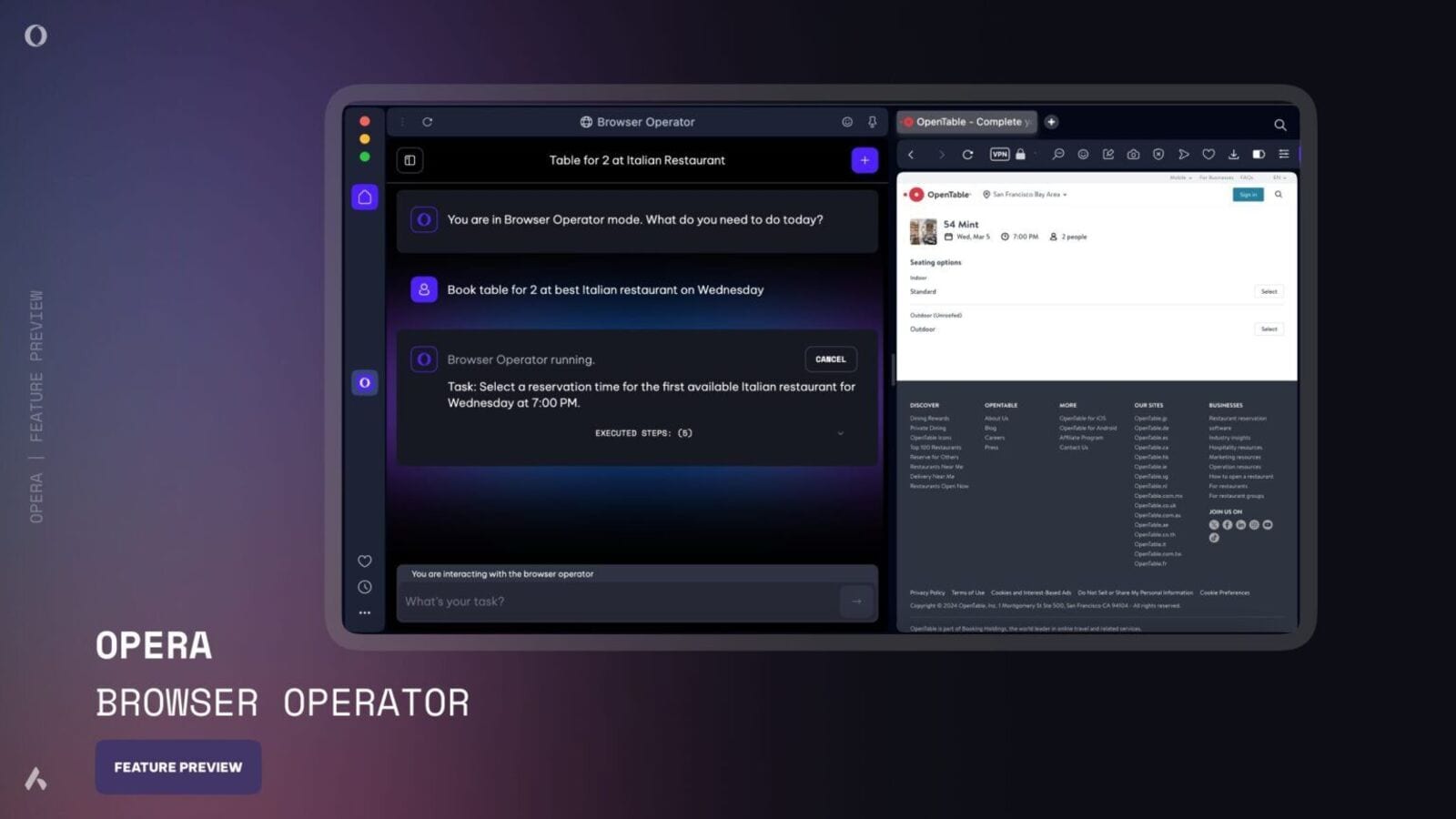 Opera has introduced a new AI-powered feature, Browser Operator, which is designed to automate web browsing tasks for users. 