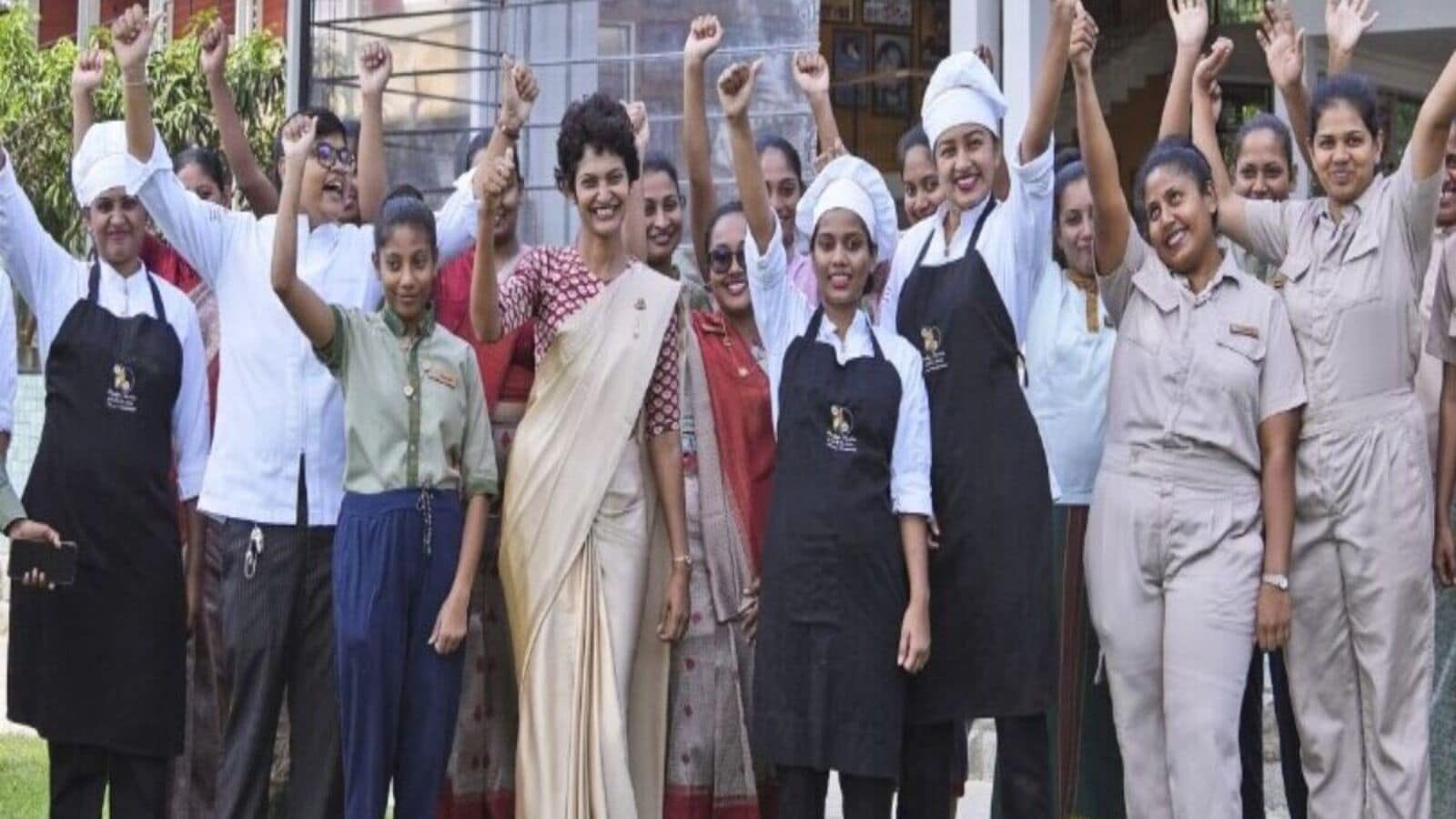 Amba Yaalu resort, located 160 kilometers northeast of Colombo in a mango plantation, employs 75 women in various roles, including gardening, kitchen work, guest services, and even security. (AP Photo)