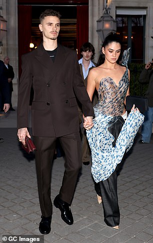 It was date night at the show as Romeo, 22, stepped out with his girlfriend Kim Turnbull