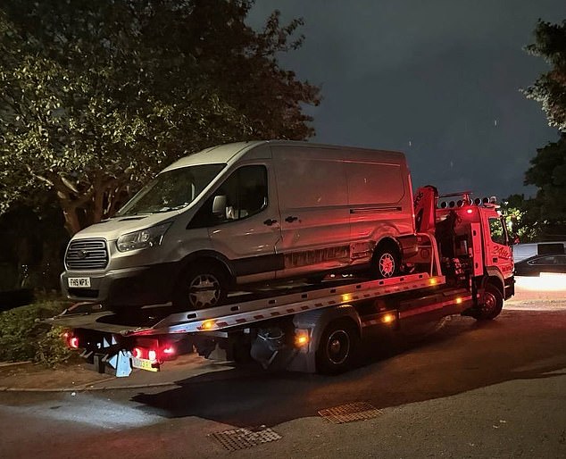 Mr Kondor's Ford Transit Cargo van (pictured) was stolen as he made a delivery on August 20 2024