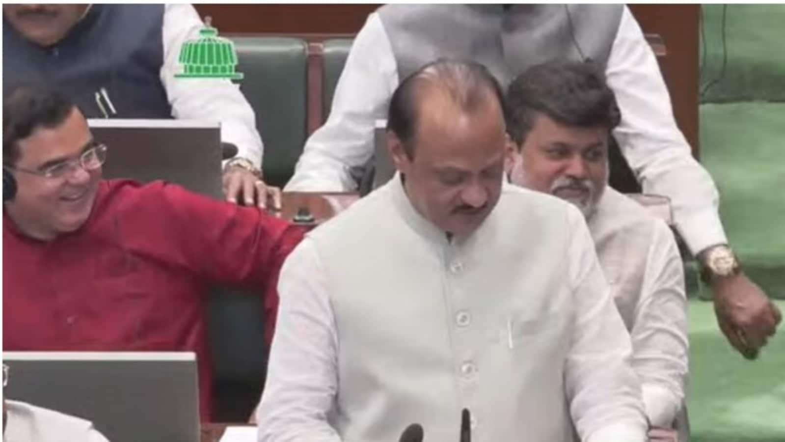 Finance Minister Ajit Pawar while presenting Maharashtra Budget 2025.