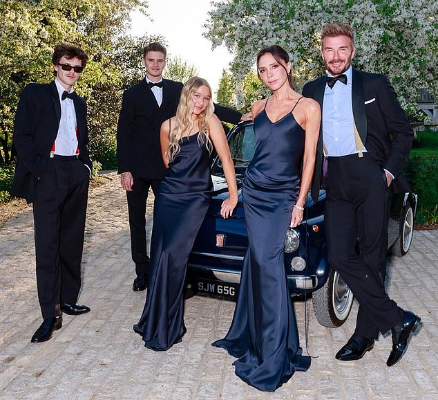 The couple stayed away from David Beckham's 50th birthday celebrations last week, including his Cotswolds party - which was attended by the former England star's other sons Cruz and Romeo, as well as his daughter Harper