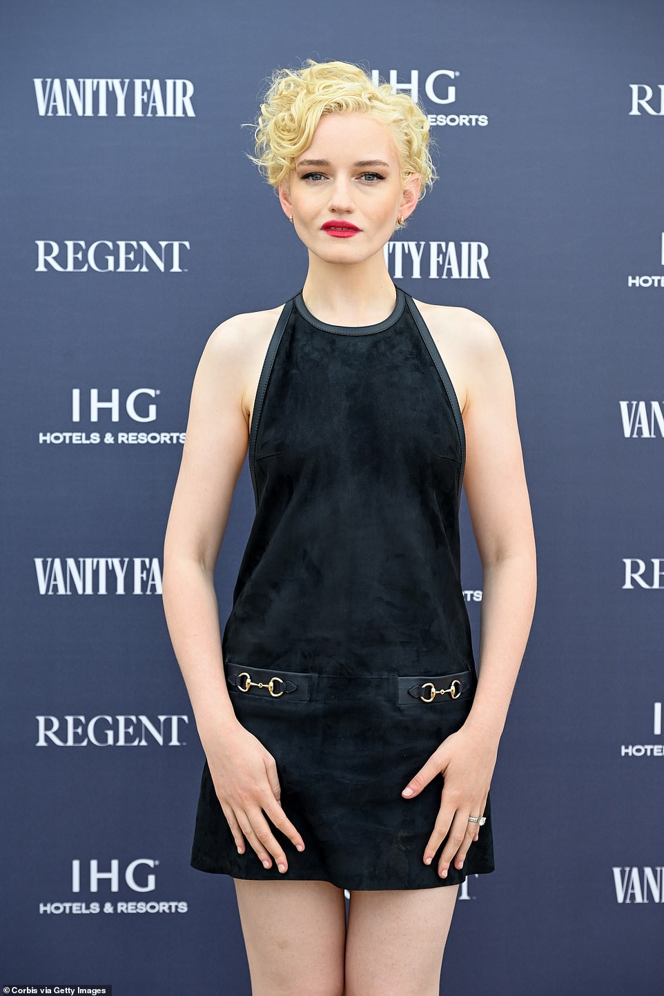 Julia was also seen jetting from the Cannes photocall to the Vanity Fair lunch as she posed up a storm
