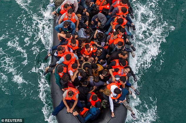 Firms like SBLH have been cashing in on the small boats crisis and earning their shareholders millions (pictured: a small boat in the Channel in August 2024)